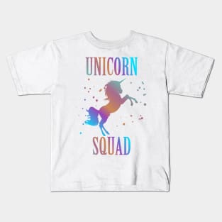 Unicorn Squad Enchanted Rainbow Fantasy Fairy Tale Kids T-Shirt